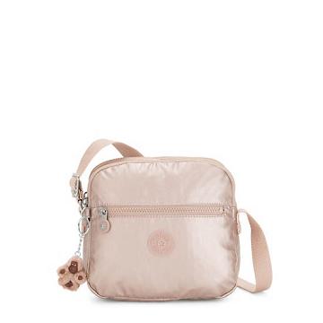 Bolsos Cruzados Kipling Keefe Metallic Dorados | MX 1184PJ